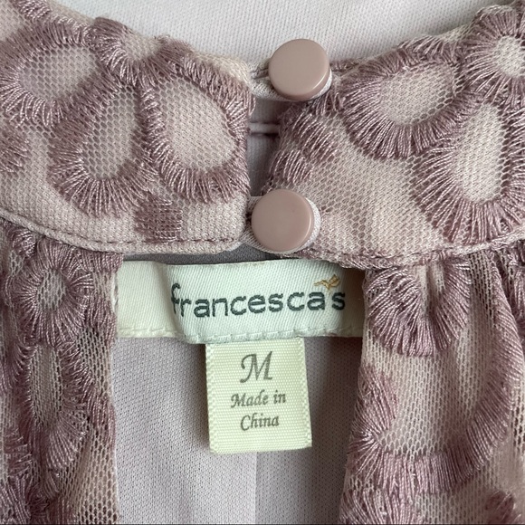 Francesca’s Lilac/Purple Embroidered Dress - Picture 5 of 8